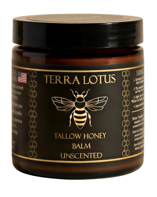 Terra Lotus Organic Tallow Honey Balm to Help Erase Fine Lines, Wrinkles, and Age Spots