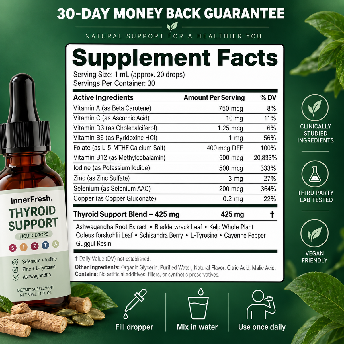 InnerFresh Thyroid Support Drops